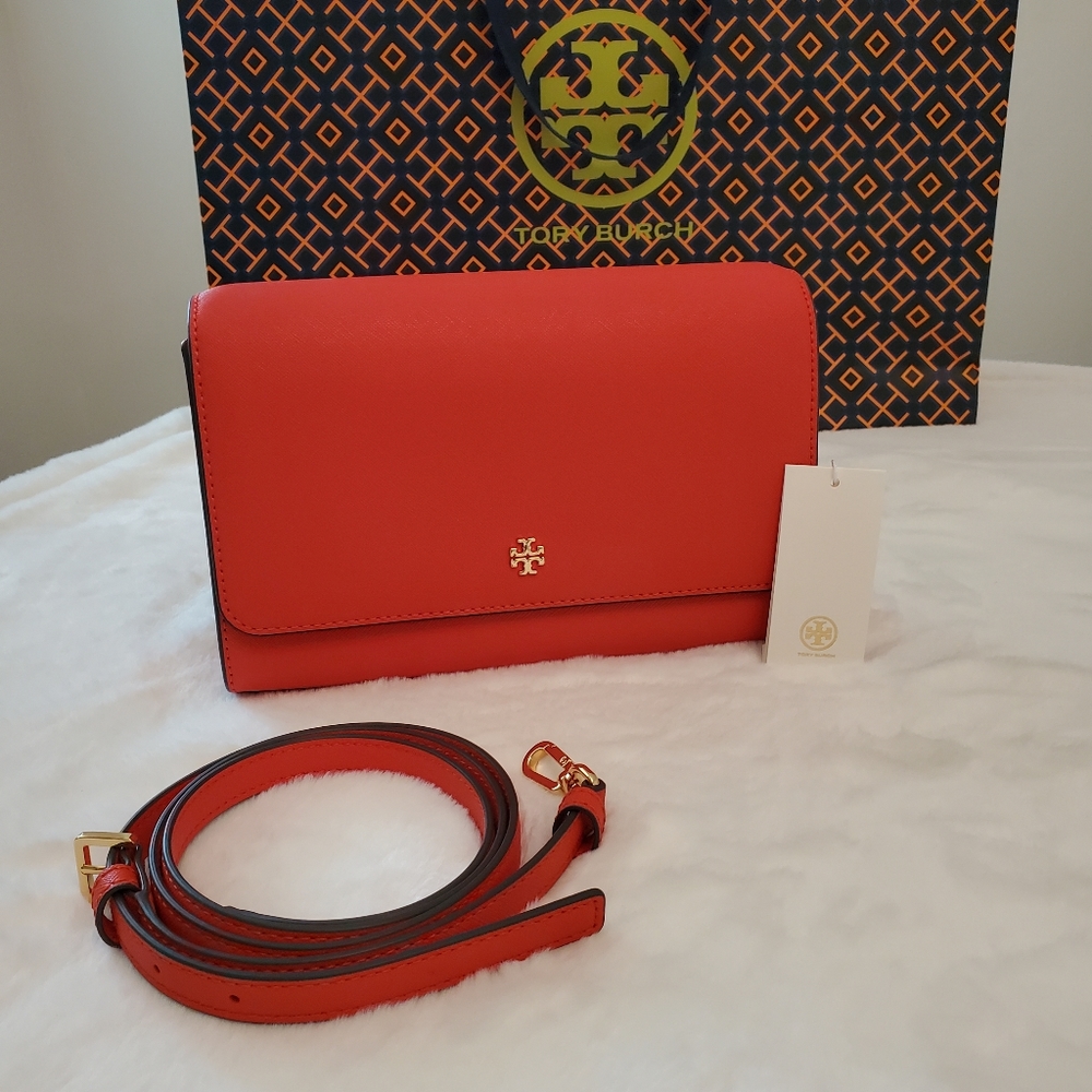 🚫SOLD🚫✨️ TORY BURCH Emerson Crossbody Clutch Shoulder Bag & Wallet - Picture 4 of 16